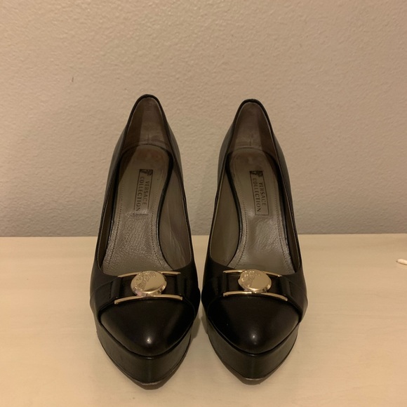 Versace Collection Black leather heels - Picture 2 of 6